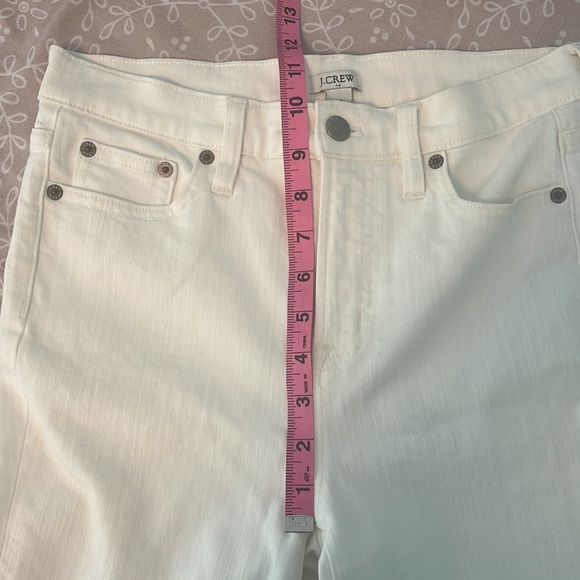 J Crew white high rise skinny jeans white size 26 - Picture 10 of 11
